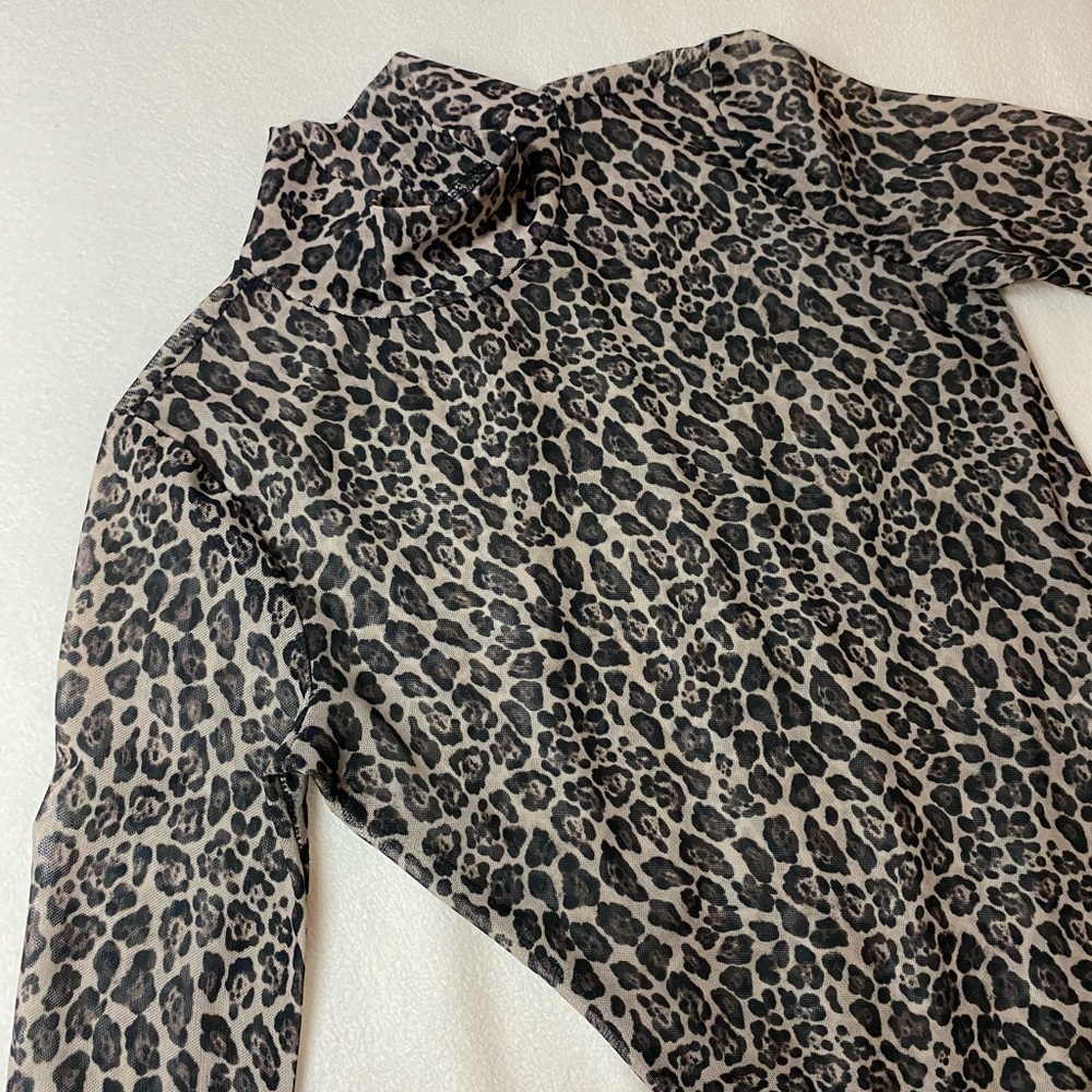 Bar III Leopard Print Bodysuit XXS 🐆